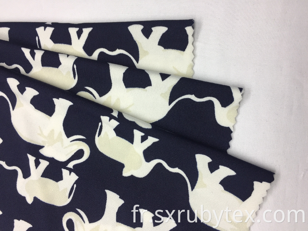 Polyester Spandex Dty Print Fabric